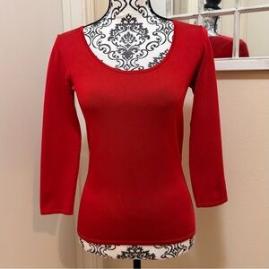 Ralph Lauren Black Label Red Blouse Size M